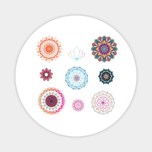 Mandala Multi with Lotus Flower Magnet